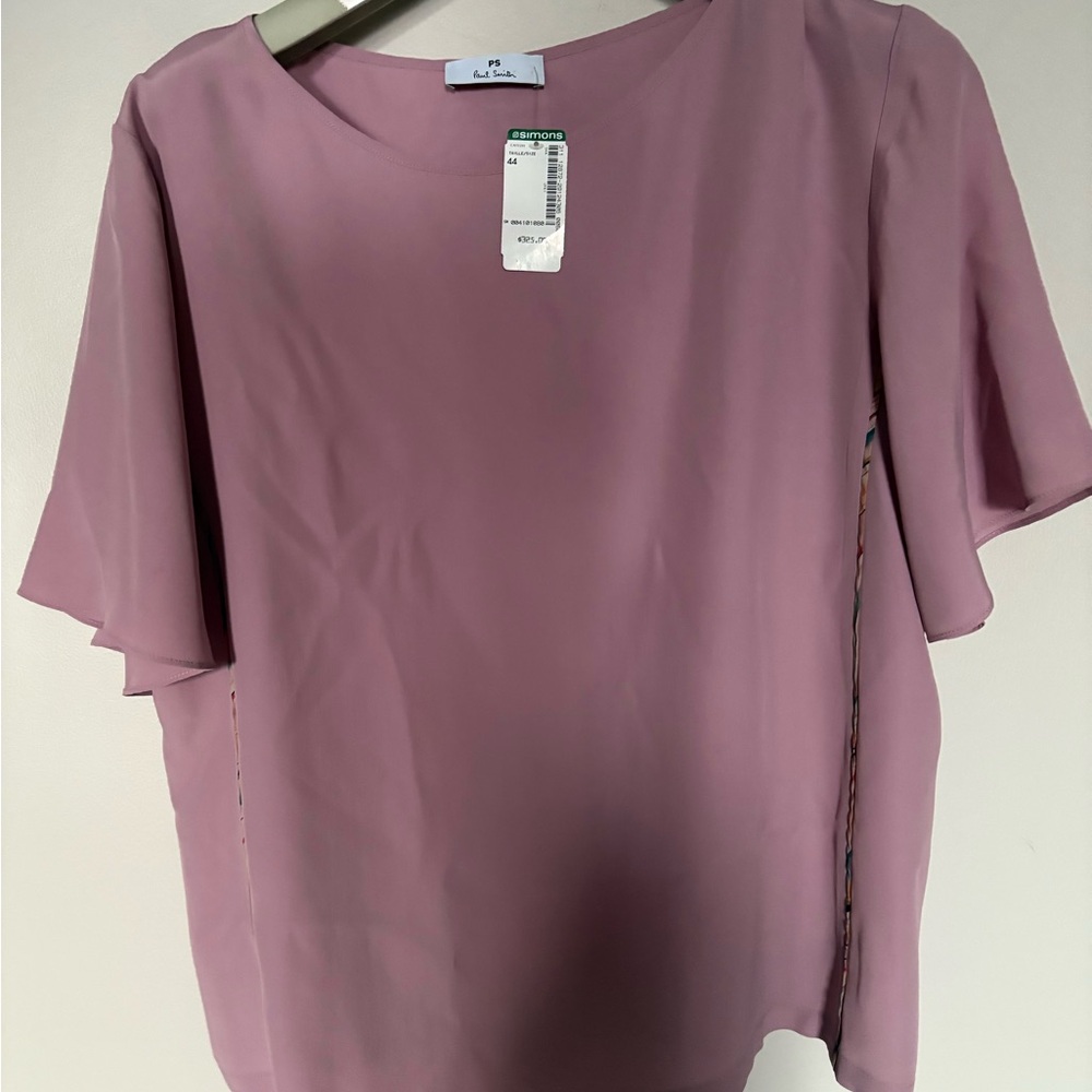NWT : PS Paul Smith Colourful trim casual blouse